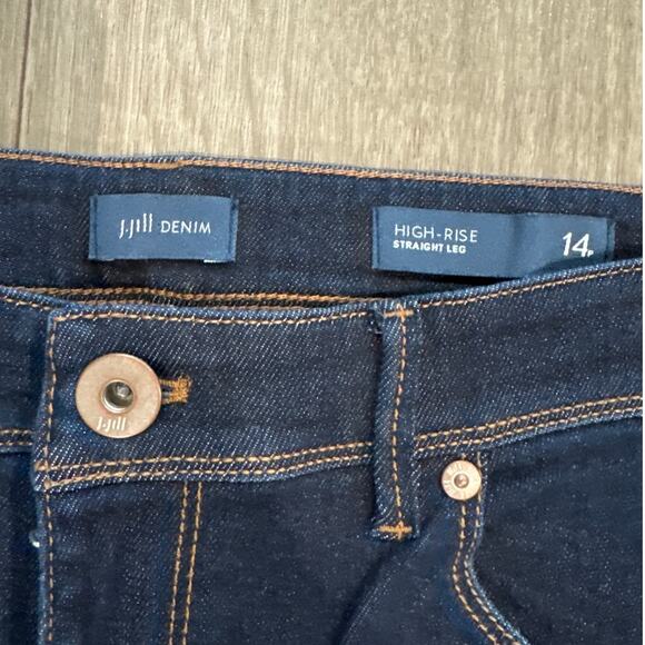 J.Jill Denim High Rise Standard Jean Size 14P - Picture 4 of 9